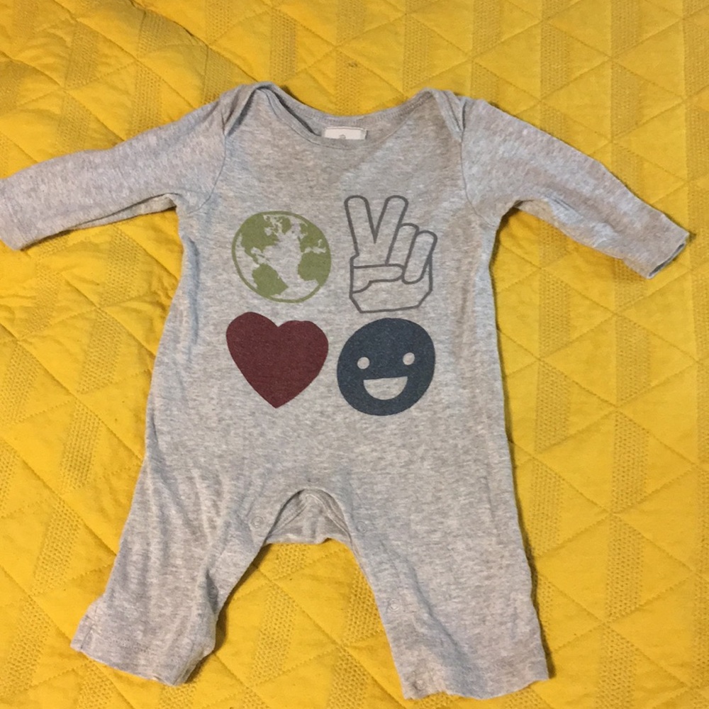 Peace love and happiness body suit